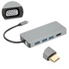 Hub Adapter TypeC to HDMI Cable VGA Converter USB B0504