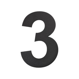 nanlyiau House Number 10 inches/25.4 cm Stainless Steel House Numbers Black Matt Modern House Number Made of Stainless Steel Floating Appearance (Black 10 in 3)