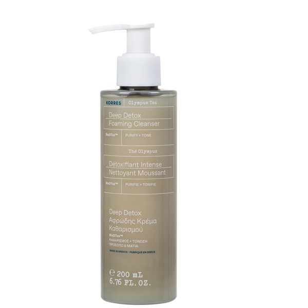 Korres Deep Detox Foaming Cleanser Olympus Tea, 200ml