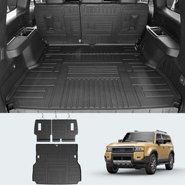 LUMWAY Cargo Mat for Toyota Land Cruiser 2025 2024, Trunk With Backrest All Weather Protection Liner Replacement Accessories