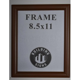 Buildingsigns.com Brown Snap Poster Frame/Picture Frame/Notice Frame 8.5 x 11 Front-REF24-10