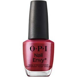 OPI Nail Envy, Nail Strengthening Treatment, Stronger Nails in 1 Week, Vegan Formula, Opaque Dark Red Pearl Finish, Tough Luv, 0.5 fl oz