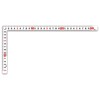 シンワ測定(Shinwa Sokutei) 曲尺平ぴた ホワイト 1尺/30cm 併用目盛 11180