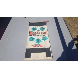 Add A Zyme Vtg NOS 50LB Add-A-Zyme Paper Feed Sack Wheaton Minnesota Cow Chicken Pig