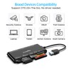 Lector multitarjeta USB3.0, SD/TF/CF/Micro SD/XD/MS 7 en 1, lector de