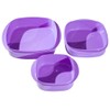 Purple Storage Microwavable Freezer Safe Container Set