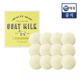 ShowerMate [샤워메이트][비밀특가] 샤워메이트 산양유 비누 90g 12개 [_F1660054195 우유] [Shower Mate][Secret Discount] Shower Mate Goat Milk Soap 90g 12 pcs [_F1660054195 Milk]