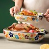 2 Pack Ceramic Baking Dish, Rectangular Porcelain Bakeware Set, Casserole