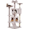 Yaheetech 54in Cat Tree, Cat Tower with Double Cat Condo,