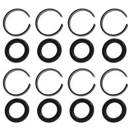 HONSNKS 8 Pcs 3/8" Impact Retaining Ring, Impact Friction Ring with O-Ring Fits for Mil-Waukee Wrench