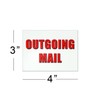 Outgoing Mail Magnet - 3x4 Inch Mailbox Notification Magnets