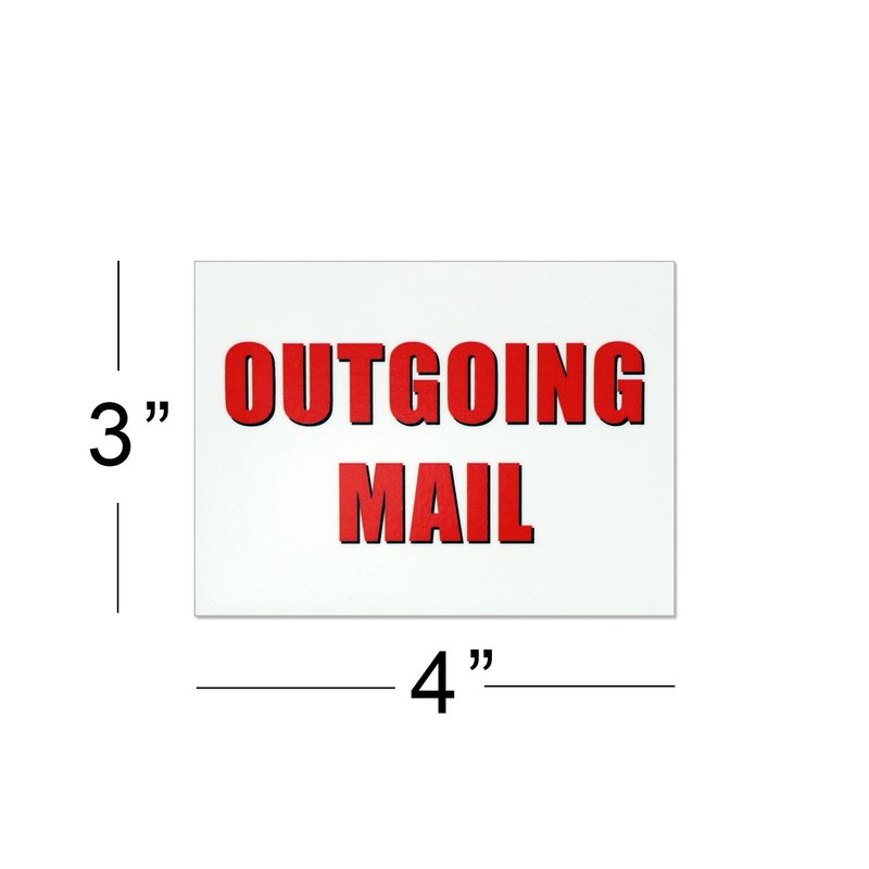 Outgoing Mail Magnet - 3x4 Inch Mailbox Notification Magnets