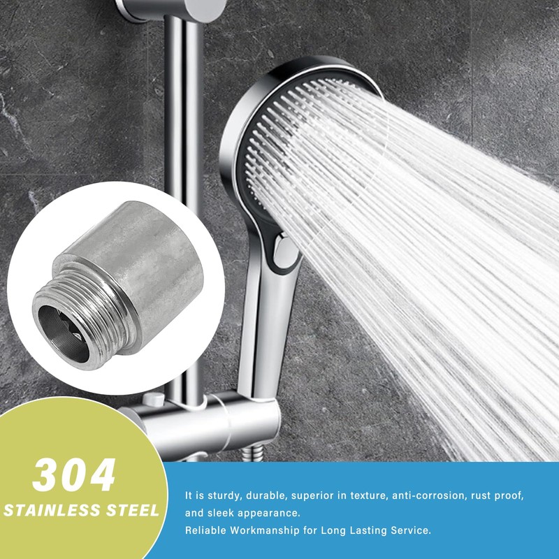 2pcs 1/2" G Male to 1/2" G Female Thread Shower