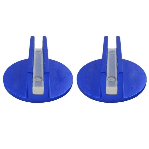 Unbranded 2pc Blue Car Universal Floor Jack Disk Pad Adapter