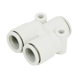 SK11 One-Touch Pipe Fitting Union Wy for 0.4 inch (10 mm) Hose KQ2U10-00A