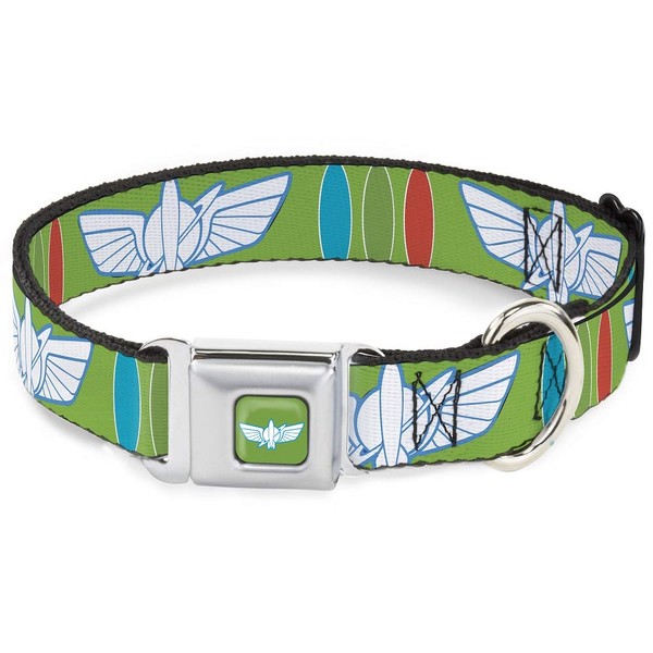 Buckle-Down Dog Collar Seatbelt Buckle Toy Story Buzz Lightyear Bounding