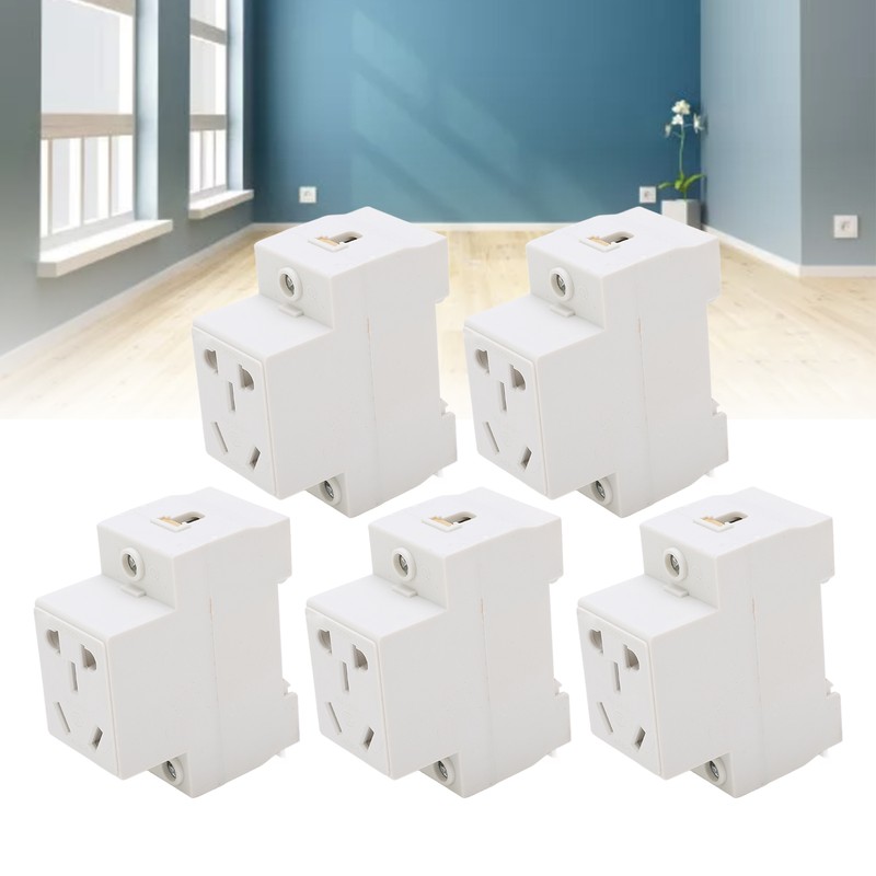 Power Socket 5 Hole 250V Durable Material Stable Sockets Safe