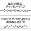TRUSCO GK-10-HA Diamond File for Ironwork, Set of 10, Half