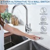 BESTILL Garbage Disposal Air Switch Kit with Dual Outlet, 3.6"