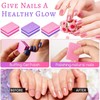 Double-Sided Mini Nail Buffer Block Colorful Sponge Nail Polish Sanding
