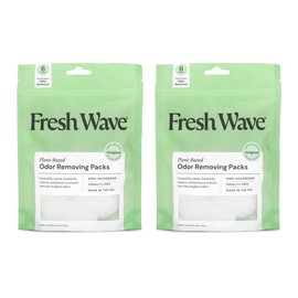 Fresh Wave Paquetes de eliminación de olores y desodorizantes, 2 bolsas de 6 unidades