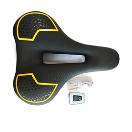 OBEST 自転車サドル お尻が痛くない 超肉厚 低反発クッション 衝撃吸収 穴あき 通気性 防水 耐摩耗性 自転車用クッションテールランプ付き 取り外し可能 ソフトサドル