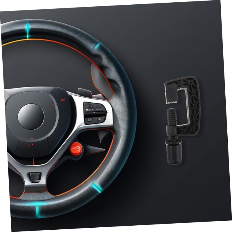 ABOOFAN Vehicle Game Parts Steering Wheel Clamp Ergonomic Replacement Clip