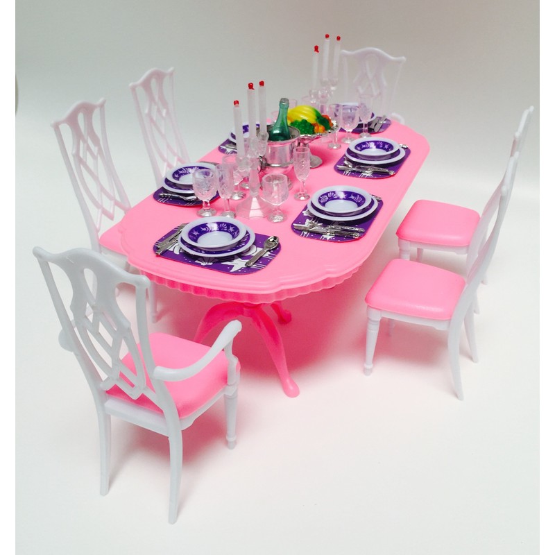 My Fancy Life Dollhouse Furniture - Dining Room Play Set