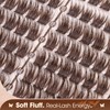 Brown Cluster Lashes Natural Fluffy Eyelash Clusters (10-14MM, Elowen)