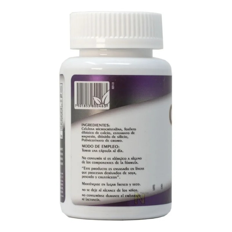Chomium 200 con 90 Cápsulas Naturalhealth