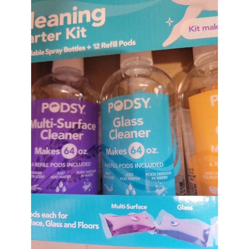 Podsy MULTI SURFACE FLOOR GLASS CLEANER Cleaning Kit Podsy Spray