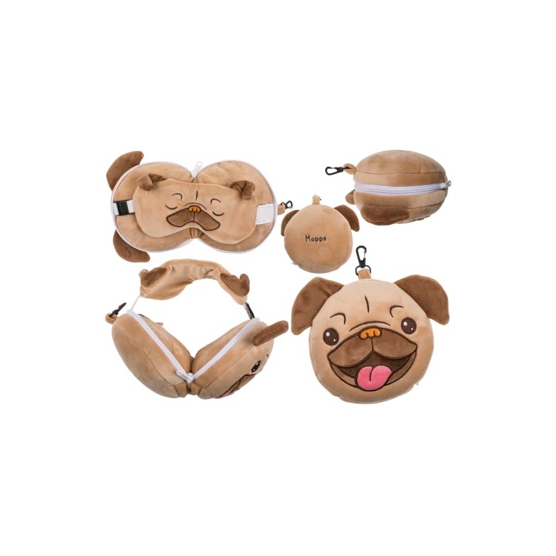 Out of the blue Plush Travel Pillow with Eye Mask