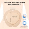 Sacral Foam Dressing, Sacrum Silicone Foam Dressing with Border, 7x7