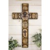 Rustic Christian Inspirational Bible Verses Layered Tree Rings Wall Cross