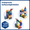 LARCIVELLE BMGENB01D Magnetic Building Blocks with Marble Runs, 60 Pieces,