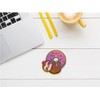 Holographic Sloth Hanging on Donut Unique Sticker Cool Decal Humor