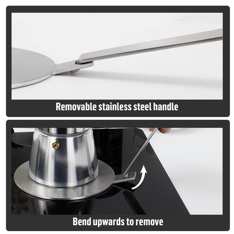 9.45inch Stainless Steel Induction Adapter Plate Heat Diffuser for Induction