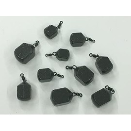 TMC Pack of 10 x Square Swivel Casting Ledger for Fishing. Sizes 1.1oz - 3oz. Carp/coarse fishing