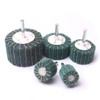 Atoplee Mounted Interleaf Flap Wheels 5pcs 25/30/40/50/60mm Coarse Fleece Interleaf