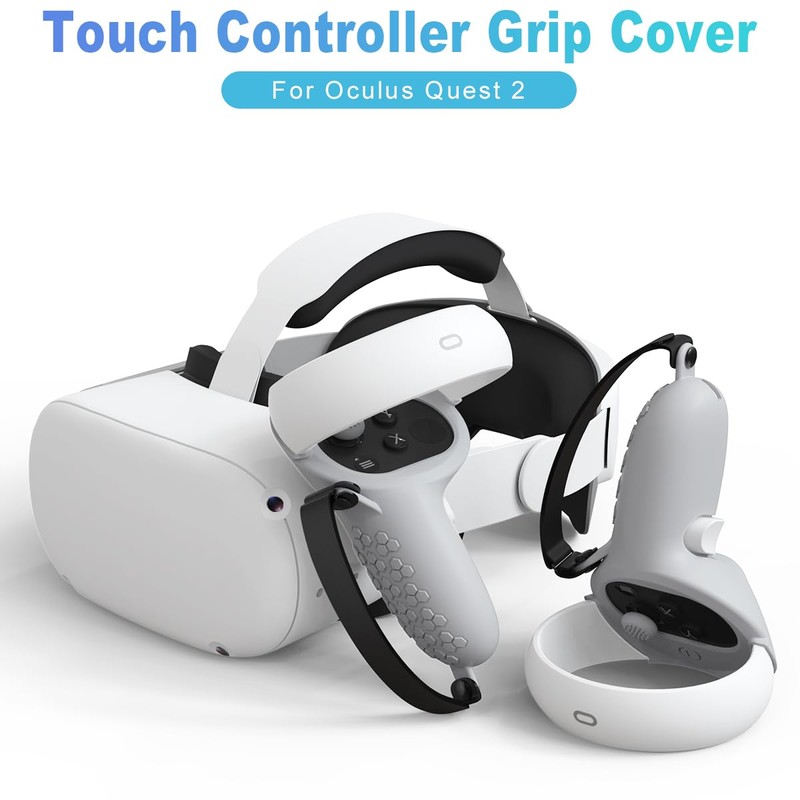AMZDM Controller Grip for Oculus Meta Quest 2 Accessories Grips