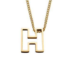 Cream Dot Stainless Steel Necklace, Metal Allergy, Surgical Stainless Steel, Women's, Medium, Long, Chain, Initial Alphabet, English, Openwork, Goal, Stainless Steel