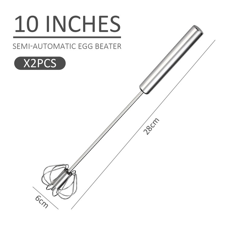 Title: 2 Semi Automatic Whisks, Stainless Steel Whisk, Kitchen Appliances
