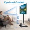 Mobile TV Cart Rolling TV Stand for 26 to 65