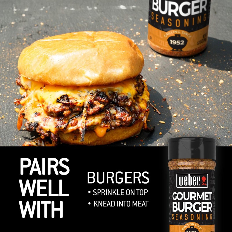 Weber Gourmet Burger Seasoning, 5.75 oz (Pack of 6)