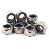 304 Stainless Steel Metric Hex Lock Nut M4 Nylon Insert