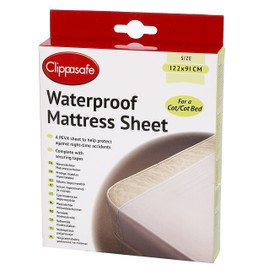 Clippasafe Cot Waterproof Mattress Sheet