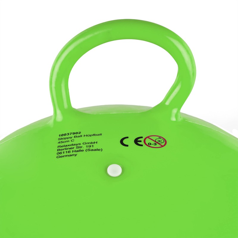 Relaxdays Pallone Rimbalzante, Palla per Saltare, Skippy Ball, Bambini, Ø