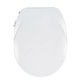 Non-Electric Bidet Toilet Seat, Round Fit with Quiet-Close Lid, Dual Nozzles for Rear & Feminine Wash, Easy DIY Installation