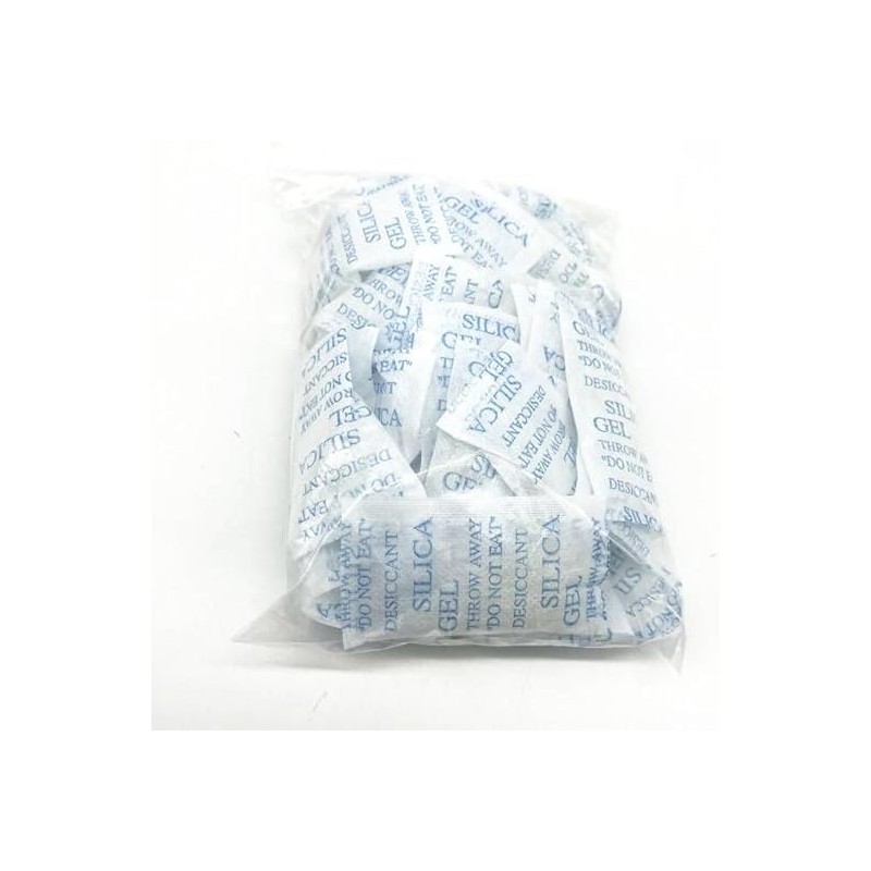 32 Packs 10 Gram Cotton Packets of Silica Gel Desiccant