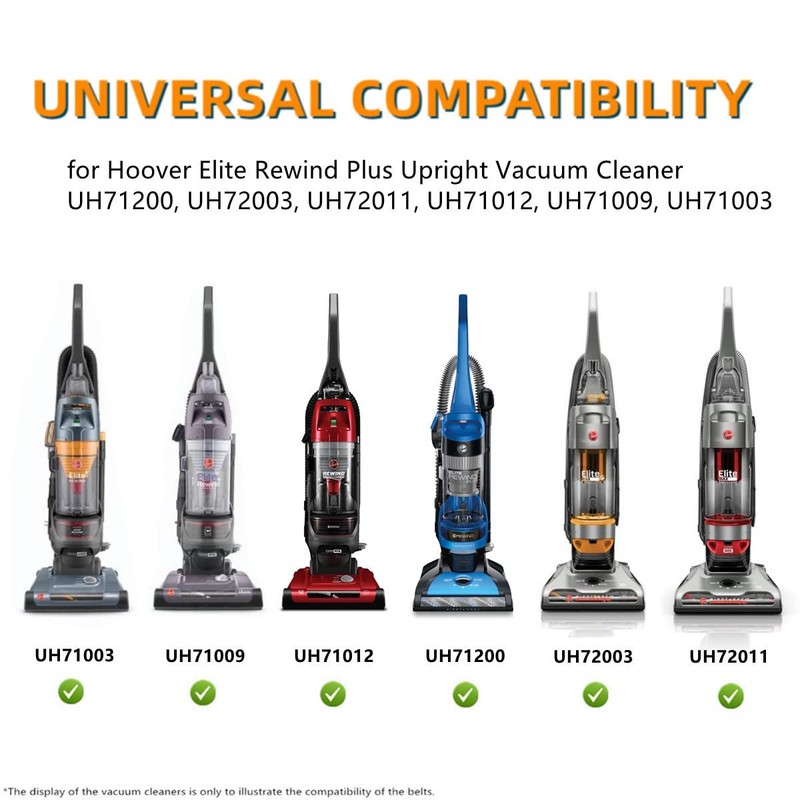 JEDELEOS Replacement Belts for Hoover Elite Rewind Plus Upright Vacuum